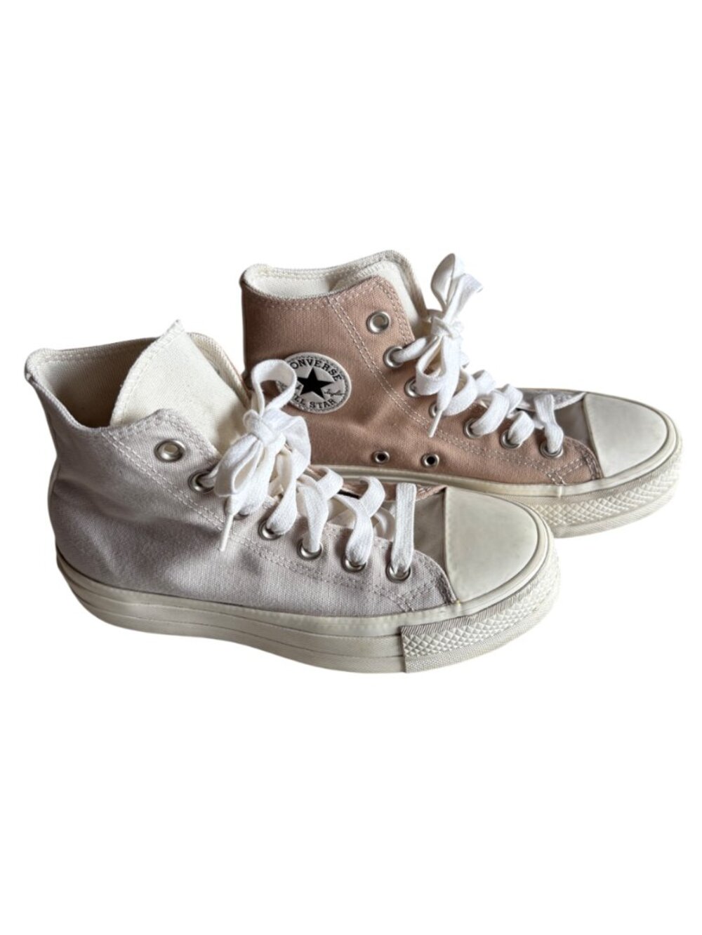 Converse Two-Tone Platform High Top Sneakers Size Youth 3.5